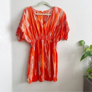 Vibrant‎ Orange Women's Dress/coverup